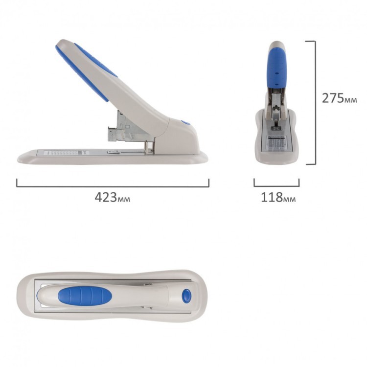 Степлер мощный №24/6-23/24 Brauberg "Heavy duty PRO" до 200 л серо-синий 227662 (1) (89537) Степлер мощный №24/6-23/24 Brauberg "Heavy duty PRO" до 200 л серо-синий 227662 (1) (89537)