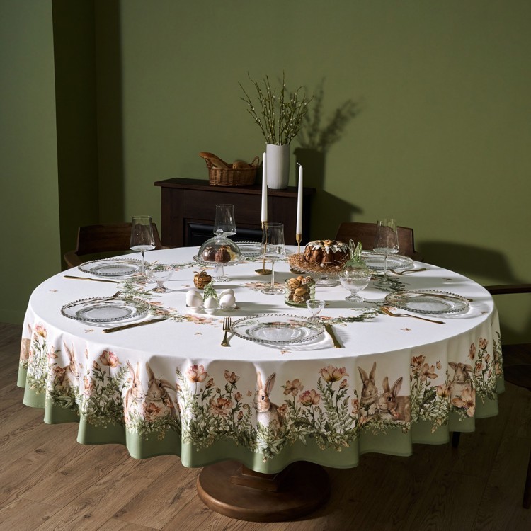 Скатерть круглая "sense" 220см, 100%хлопок, твил, пропитка Lefard (850-753-24)