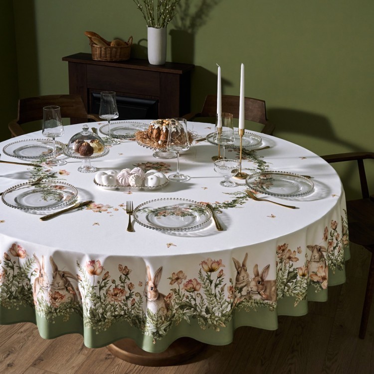 Скатерть круглая "sense" 220см, 100%хлопок, твил, пропитка Lefard (850-753-24)