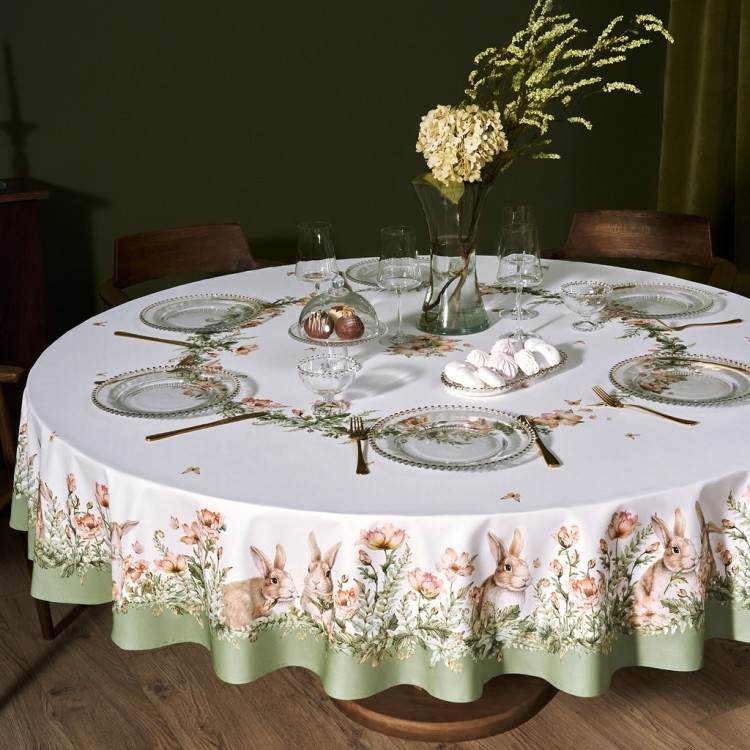 Скатерть круглая "sense" 220см, 100%хлопок, твил, пропитка Lefard (850-753-24)