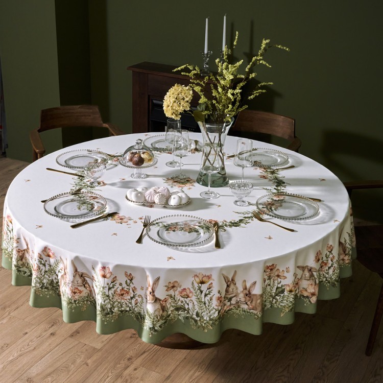 Скатерть круглая "sense" 220см, 100%хлопок, твил, пропитка Lefard (850-753-24)