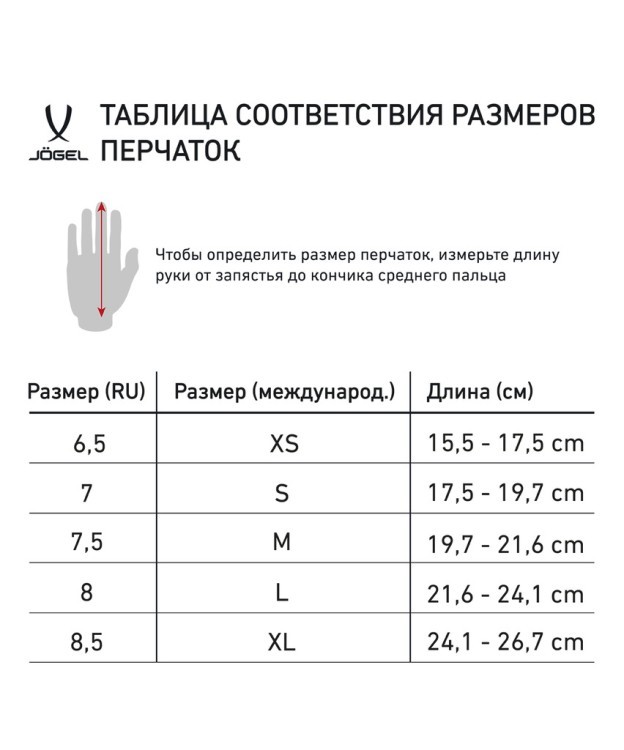 Перчатки JÖGEL DIVISION Training Gloves, черный (2115841) Перчатки JÖGEL DIVISION Training Gloves, черный (2115841)