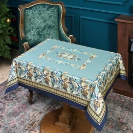 Скатерть "листья морриса" gold stripe 110х140см , 100% хлопок, твил, пропитка Lefard (850-752-20)