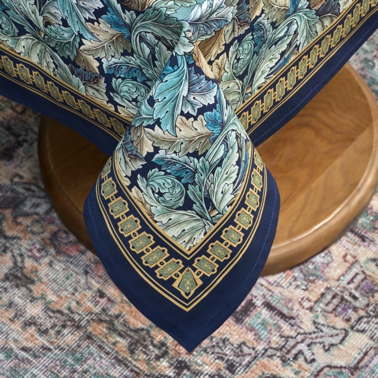 Скатерть "листья морриса" gold stripe 110х140см , 100% хлопок, твил, пропитка Lefard (850-752-20)