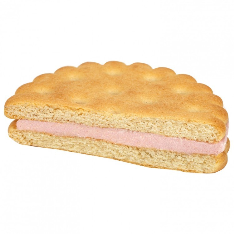 Печенье-сэндвич ЯШКИНО затяжное с начинкой из клубничного крема 3,4 кг МП421 622151 (1) (91597)