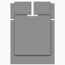 Кпб,king size,"solid" серый, сатин, хлопок 100%,п.240х260-1шт,пр.260х260-1шт,н.50х70-2шт/70х70-2шт Lefard (989-004-17)