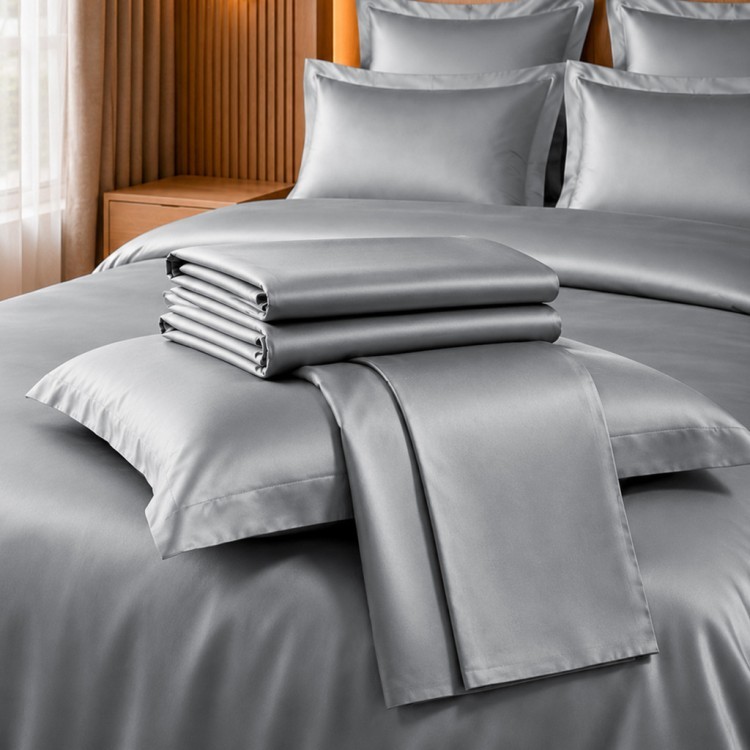 Кпб,king size,"solid" серый, сатин, хлопок 100%,п.240х260-1шт,пр.260х260-1шт,н.50х70-2шт/70х70-2шт Lefard (989-004-17)