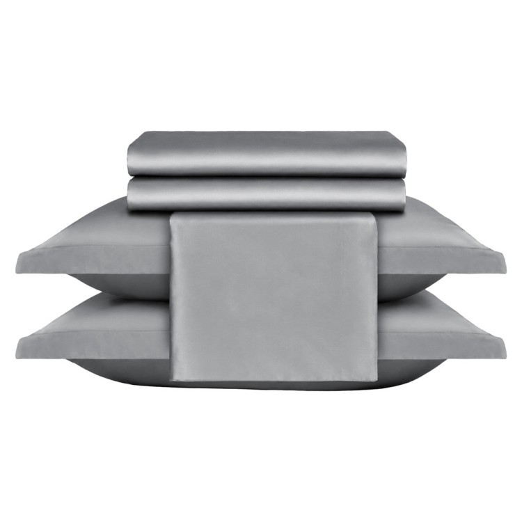 Кпб,king size,"solid" серый, сатин, хлопок 100%,п.240х260-1шт,пр.260х260-1шт,н.50х70-2шт/70х70-2шт Lefard (989-004-17)