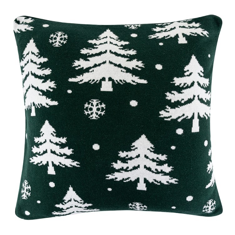 Подушка вязаная с новогодним рисунком Морозный Лес
из коллекции new year essential, 45x45 см (80861)