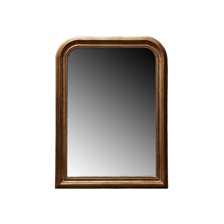 Зеркало MirrorMR10, Массив дерева, brass/brown, ROOMERS FURNITURE
