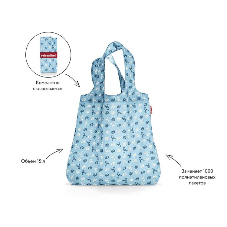 Сумка складная mini maxi shopper bavaria denim (57958)