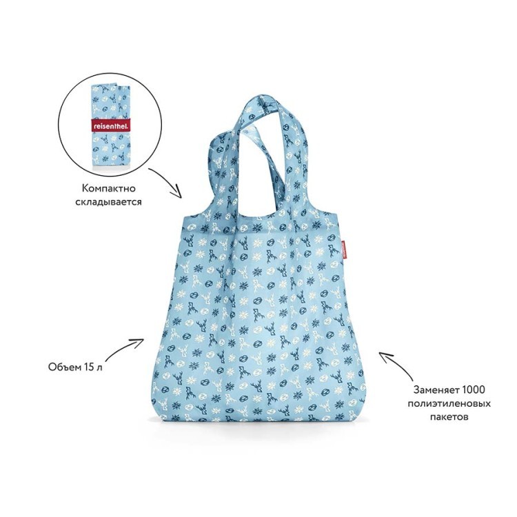 Сумка складная mini maxi shopper bavaria denim (57958) Сумка складная mini maxi shopper bavaria denim (57958)