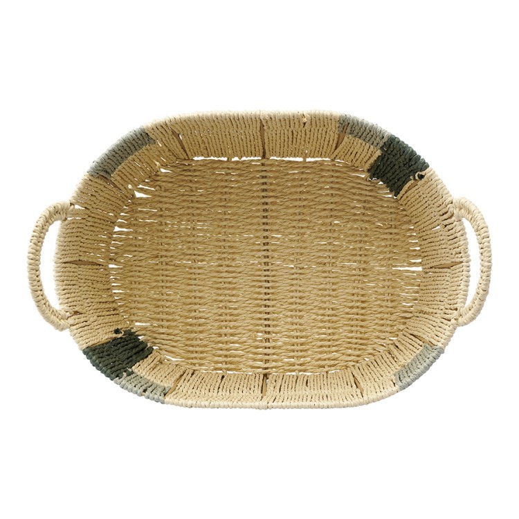 Корзина плетеная овальная bodhran sage из коллекции ethnic, размер l (77234)