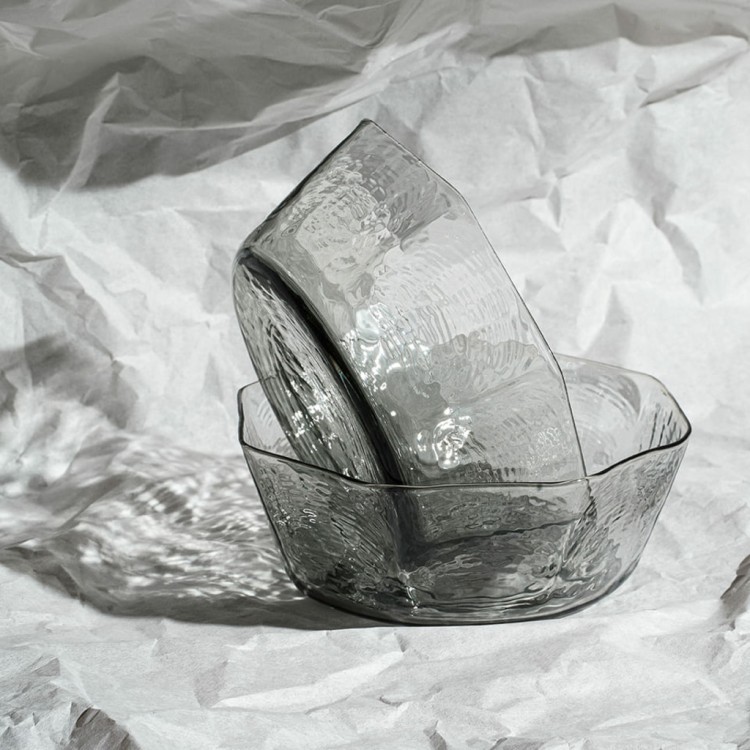 Чаша LR249-LWYH, ручная работа/стекло, grey, ROOMERS TABLEWARE