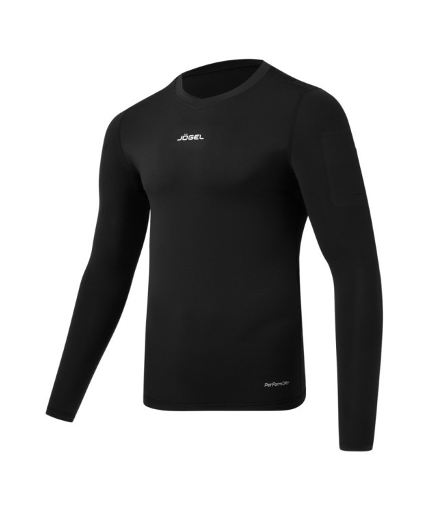 Футболка компрессионная с длинным рукавом судейская JÖGEL PerFormDRY Referee Baselayer Tee LS, черный (2113857) Футболка компрессионная с длинным рукавом судейская JÖGEL PerFormDRY Referee Baselayer Tee LS, черный (2113857)
