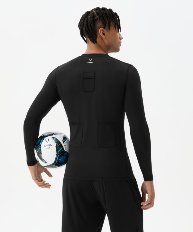 Футболка компрессионная с длинным рукавом судейская JÖGEL PerFormDRY Referee Baselayer Tee LS, черный (2113857) Футболка компрессионная с длинным рукавом судейская JÖGEL PerFormDRY Referee Baselayer Tee LS, черный (2113857)