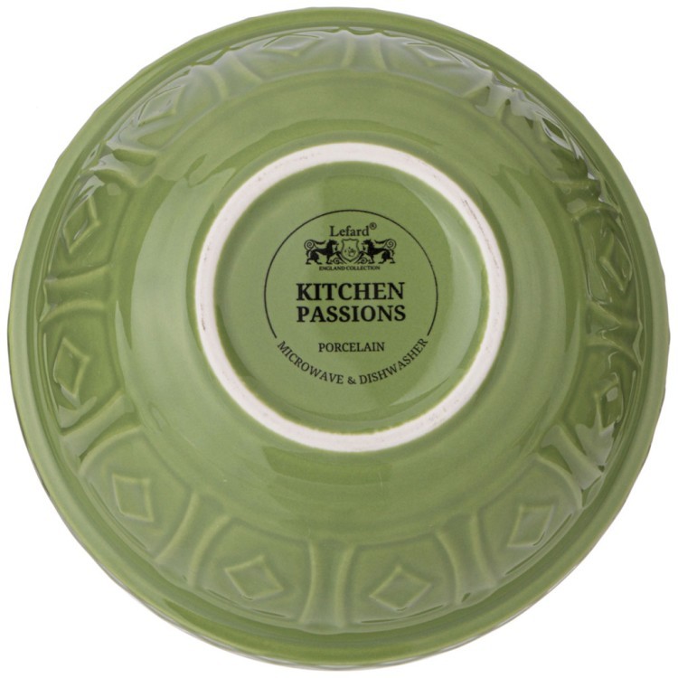 Салатник для смешивания и сервировки lefard "kitchen passion" 25 см зеленая Lefard (424-052)
