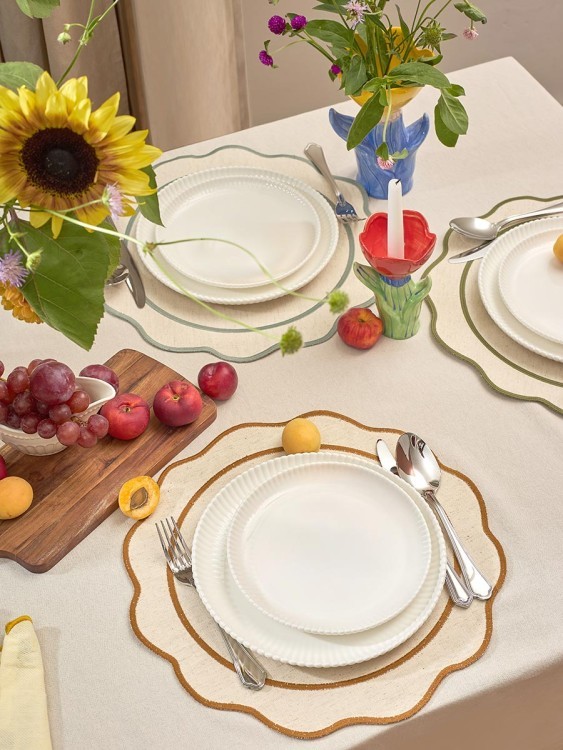 Салфетка под приборы anemone из коллекции trendy ruffles, D38 см, карри (78889) Салфетка под приборы anemone из коллекции trendy ruffles, D38 см, карри (78889)