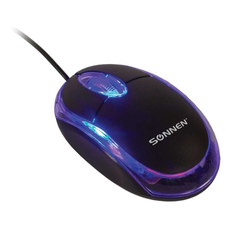 Мышь проводная оптическая USB с подсветкой Sonnen М-204 (512632) (3) (67103) Мышь проводная оптическая USB с подсветкой Sonnen М-204 (512632) (3) (67103)