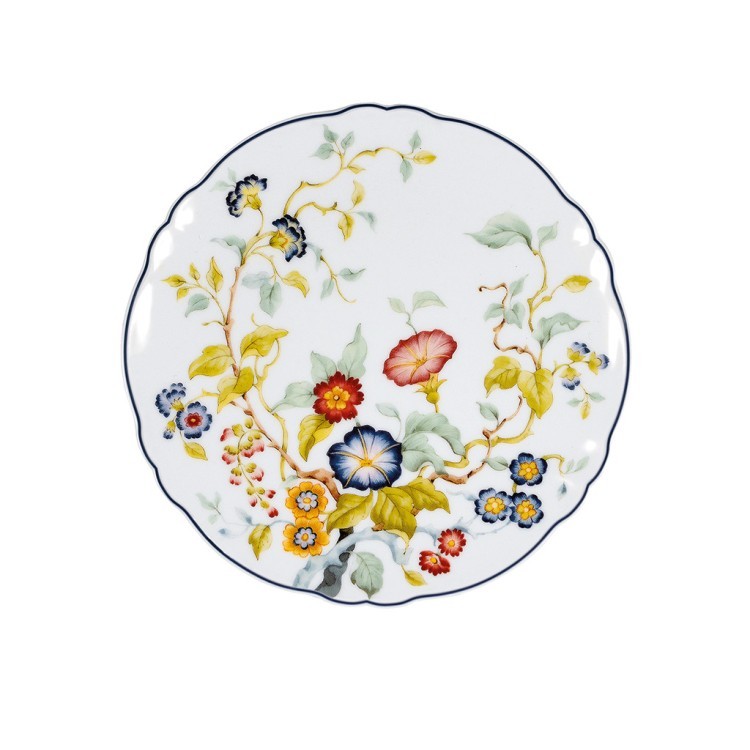 Тарелка LFLO032BL005320, 32 см, фарфор, white, blue, LE COQ