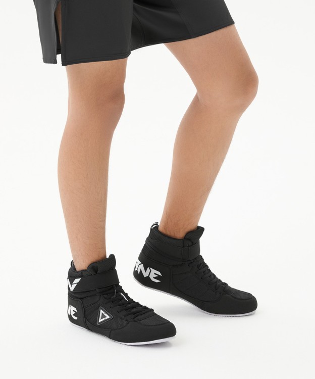 БЕЗ УПАКОВКИ Обувь для бокса INSANE RAPID низкая, черный, детский (2134111) БЕЗ УПАКОВКИ Обувь для бокса INSANE RAPID низкая, черный, детский (2134111)