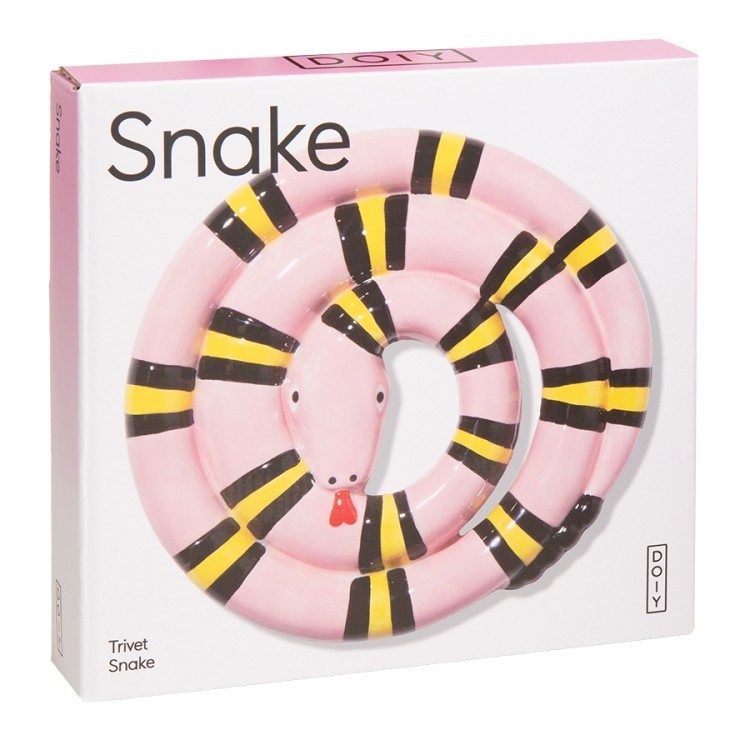 Подставка под горячее snake, розовая (79945)