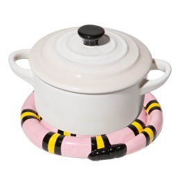 Подставка под горячее snake, розовая (79945)