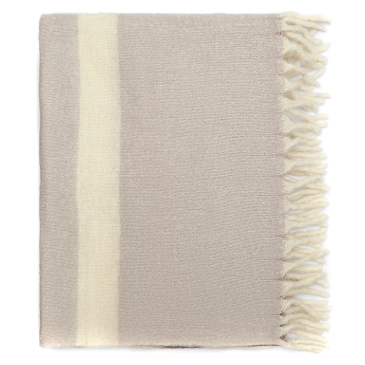 Плед мохеровый over horizon цвета марсала из коллекции trendy ruffles, 130х180 см (79736)