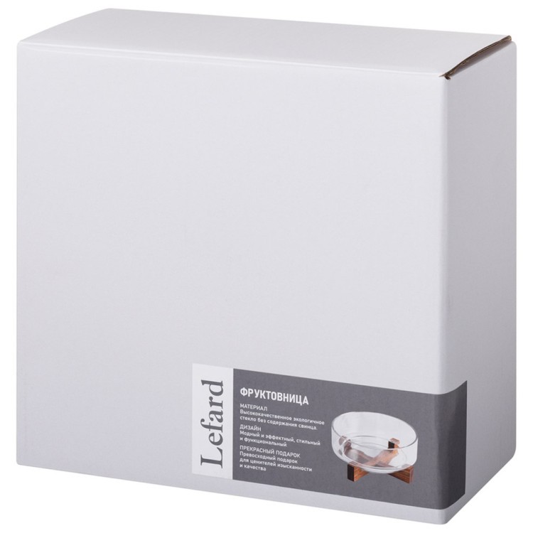 Фруктовница "nature" на подставке диаметр 22 см высота 10,5 см Lefard (750-018)
