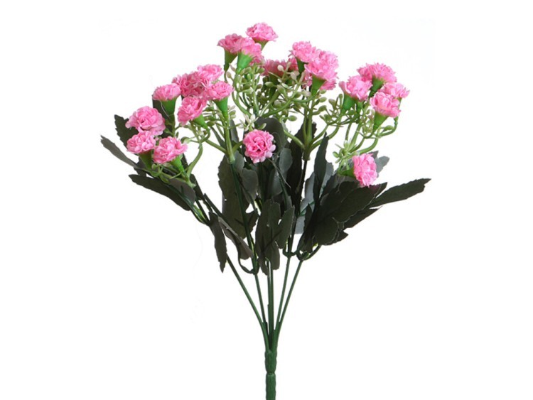 Цветок искусственный "гвоздика кустовая" высота=30 см. (кор=600шт.) Huajing Plastic (23-315)