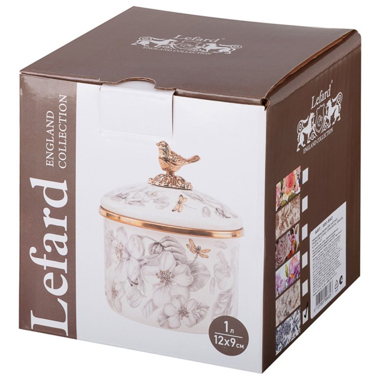 Банка для сыпучих продуктов lefard, серия royal garden, 12 х 9см / 1,0л Lefard (950-682)