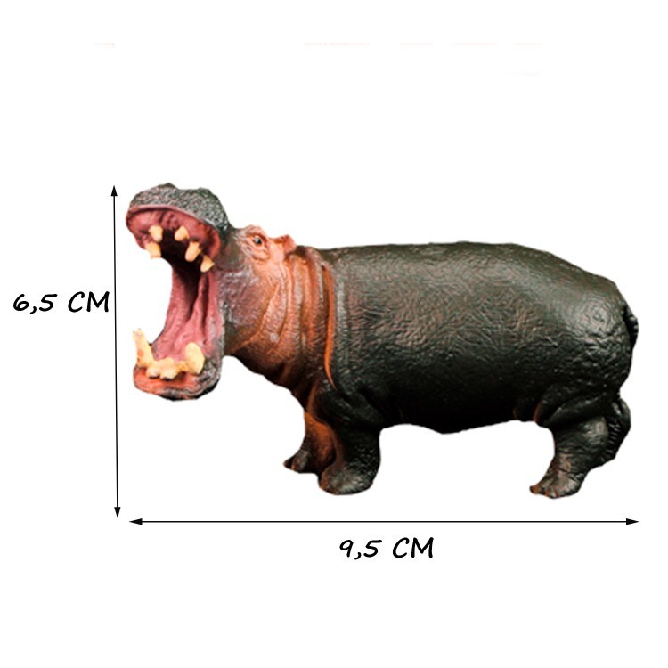 Набор фигурок животных серии "Мир диких животных": Бегемот, буйвол, носорог (набор из 3 фигурок) (MM211-284)