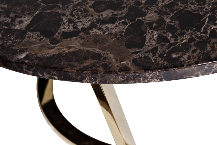 Стол журнальный Дарк Эмперадор (Dark Emperador) d100*40,6см (TT-00001027)