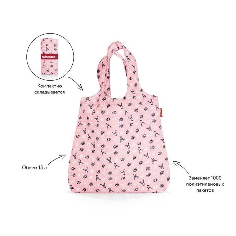 Сумка складная mini maxi shopper bavaria rose (57959) Сумка складная mini maxi shopper bavaria rose (57959)