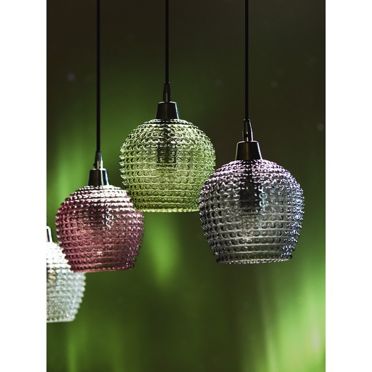 Светильник подвесной каскадный aurora, 110х18 см, сливовый/зеленый/серый (76562)