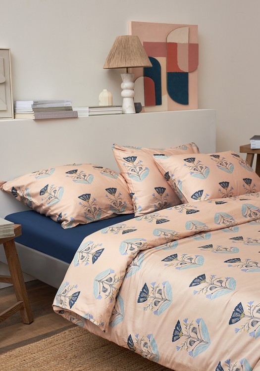 Комплект постельного белья "Летний цветок" из премиального сатина из коллекции russian north, 150х200 см (78448)