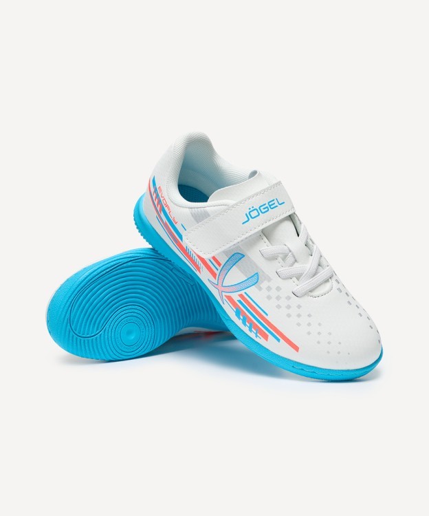 Бутсы зальные JOGEL Evofly IN Talant White/blue, детский (2134473)