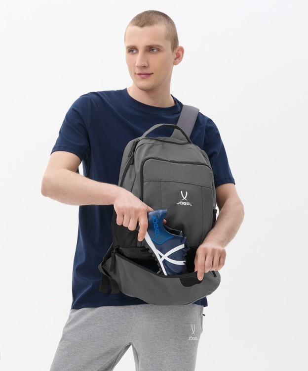 Рюкзак с двойным дном JÖGEL CAMP Double Bottom 2.0, темно-серый (2124866) Рюкзак с двойным дном JÖGEL CAMP Double Bottom 2.0, темно-серый (2124866)