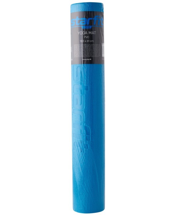 Коврик для йоги и фитнеса FM-104, PVC, 183x61x0,4 см, синий (1005314) Коврик для йоги и фитнеса FM-104, PVC, 183x61x0,4 см, синий (1005314)