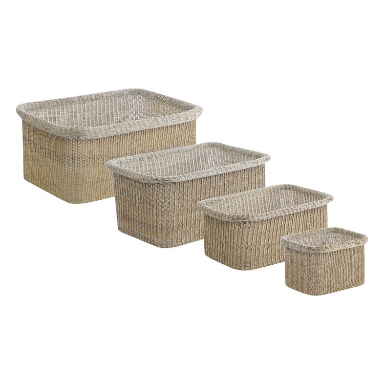 Набор из 4-х корзин для хранения sustainable collection, бежевый (77685) Набор из 4-х корзин для хранения sustainable collection, бежевый (77685)