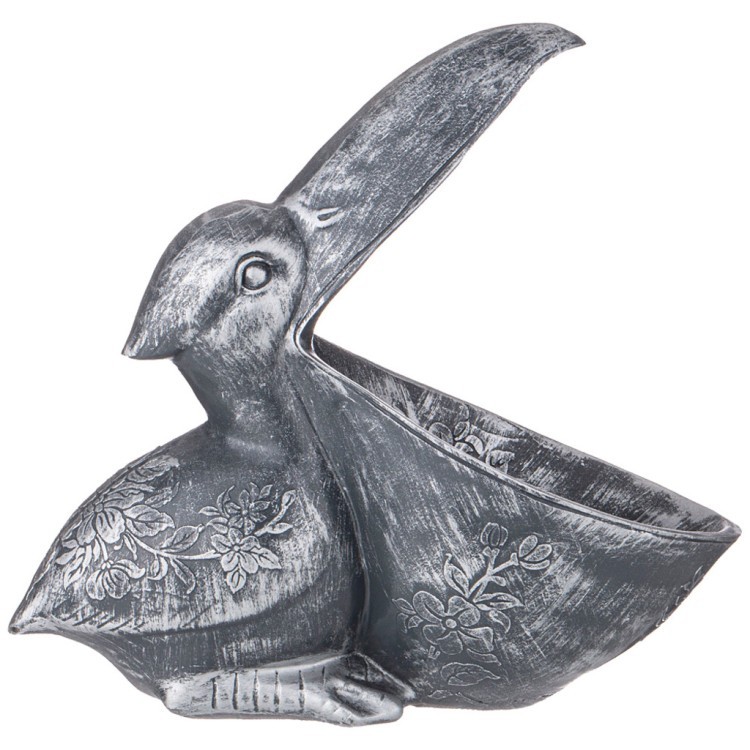 Шкатулка "пеликан" цвет серый, 28*27 см ИП Шихмурадов (169-516)