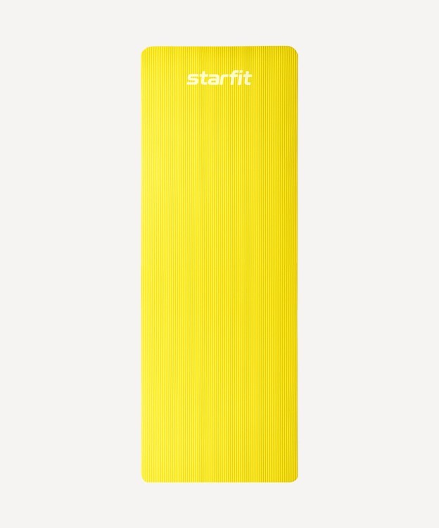 БЕЗ УПАКОВКИ Коврик для йоги и фитнеса STARFIT FM-301, NBR, 183x61x1,5 см, желтый (2134155)