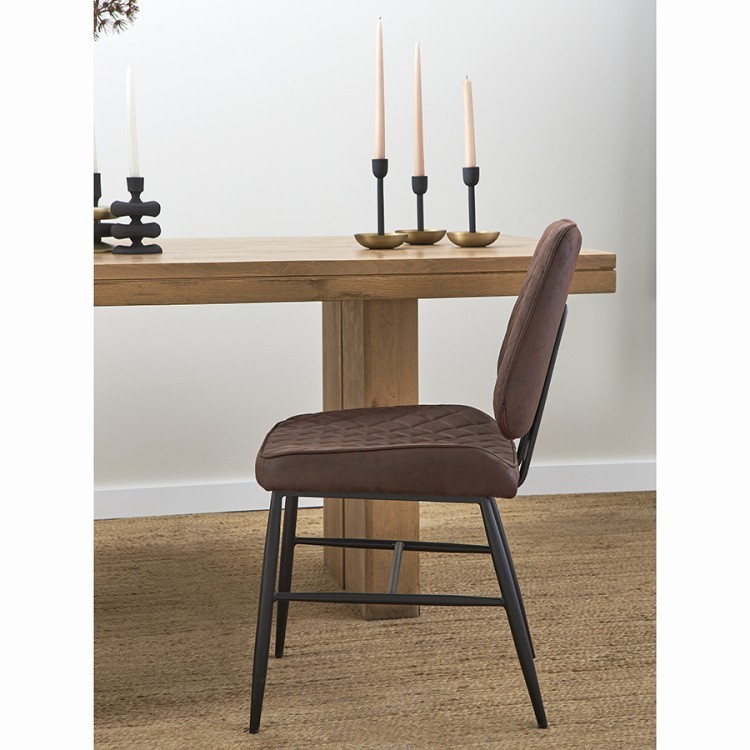 Стул maril, экокожа, темно-коричневый (74318)