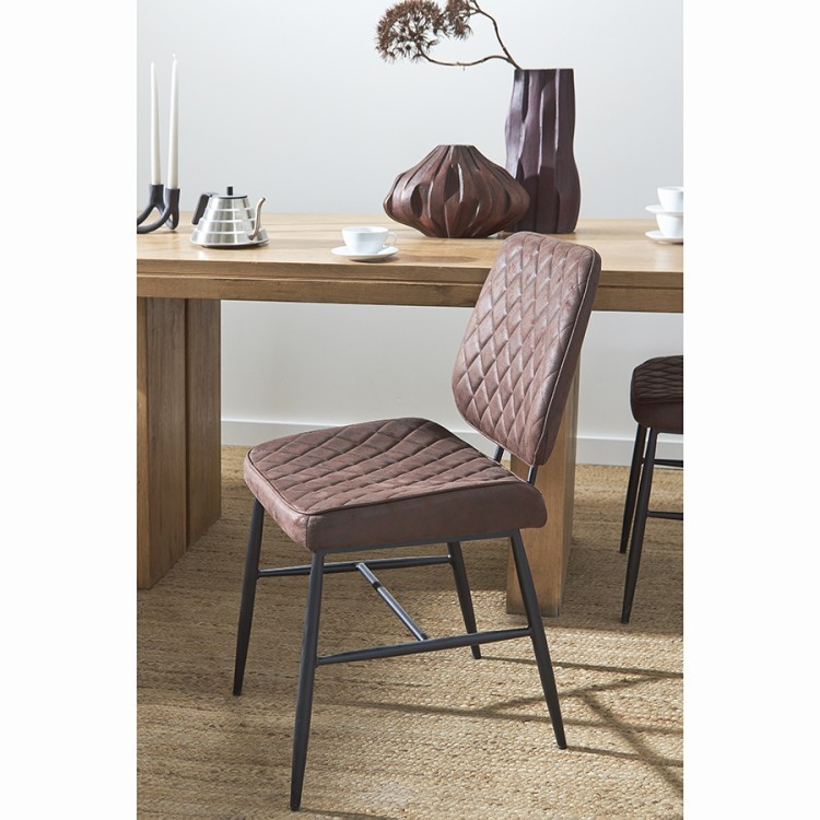 Стул maril, экокожа, темно-коричневый (74318)