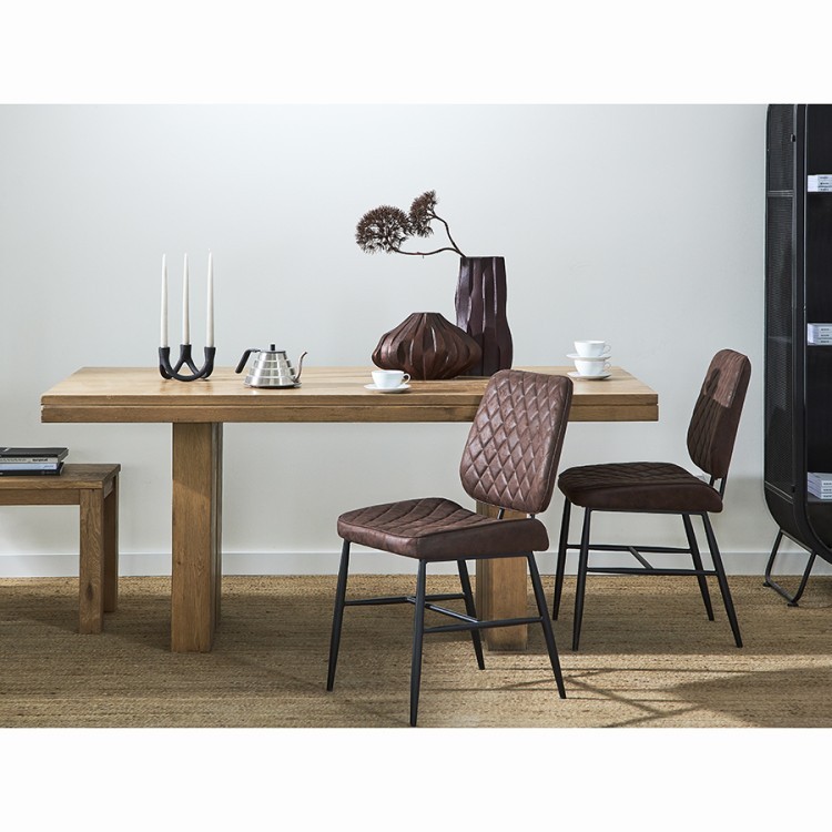 Стул maril, экокожа, темно-коричневый (74318)