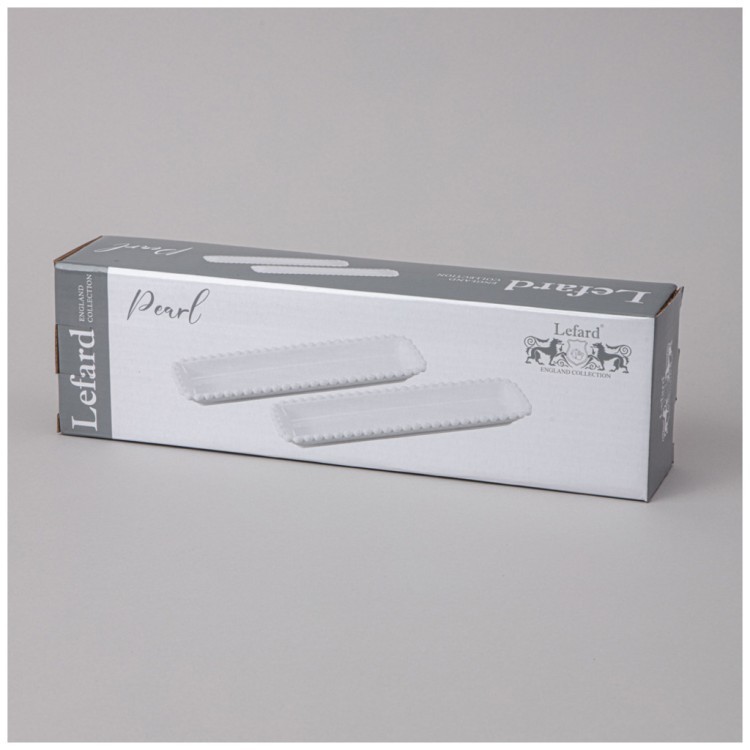 Набор блюд lefard "pearl" прямоуг. 2 шт. 29*7,5*3 см Lefard (761-098)