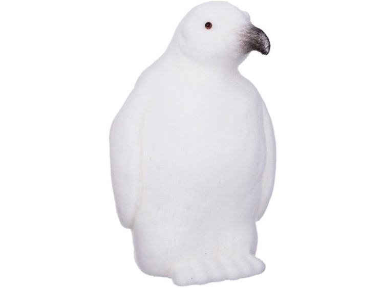 Фигурка декоративная "пингвин белый велюр" высота=15 см 10*9 см Lefard (866-109)