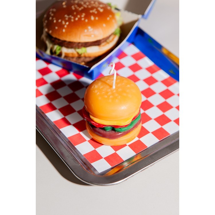 Свеча fast food, burger, 6 см (78596)