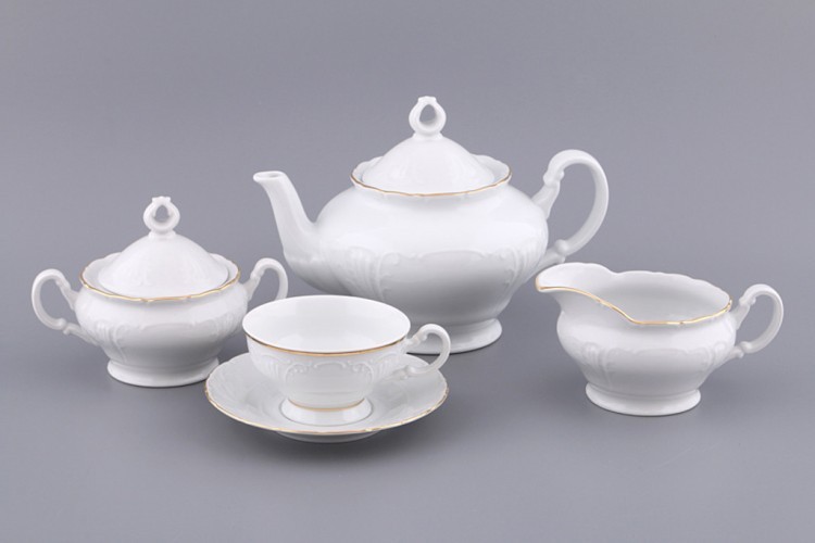 Чайный сервиз на 6 персон "лиана 003" 15 пр.1250/250 мл. Starorolsky Porcelan (655-317) 