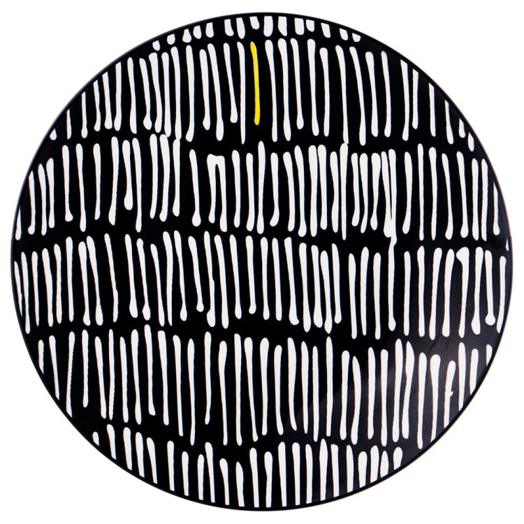 Тарелка десертная "черно-белое" диаметр=20см. коллекция "vogue" без упаковки Lefard (359-481)